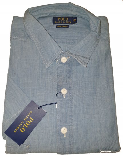Polo Ralph Lauren TC7E Short Sleeve Shirt Lite Indigo - Motleys gekke april solden - 