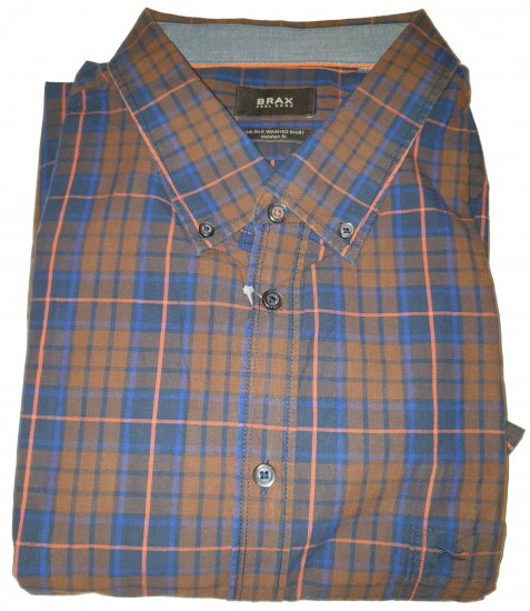 Brax 881016 Shirt Brown - Motleys gekke april solden - 