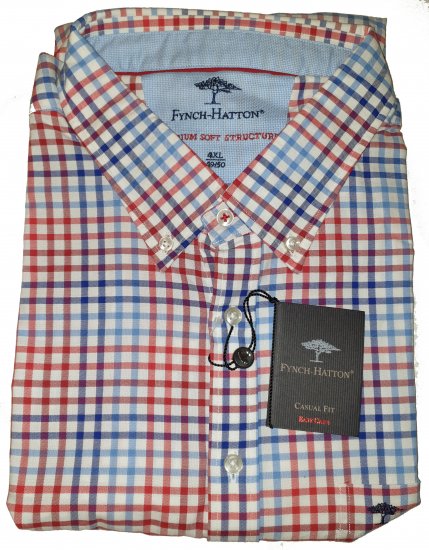 Fynch-Hatton 6022 Shirt Red - Motleys gekke april solden - 