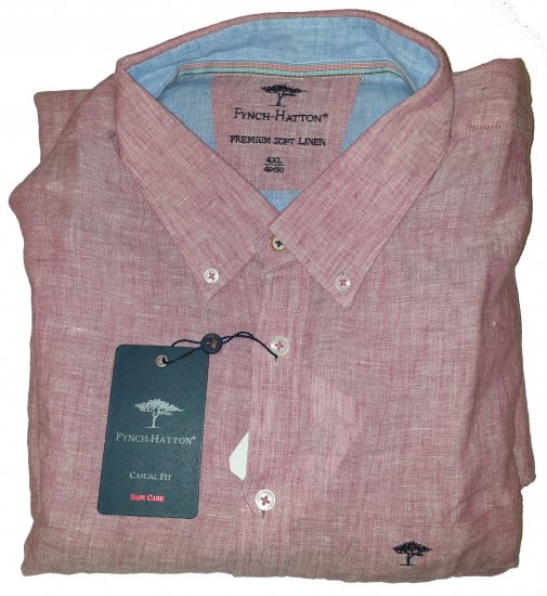 Fynch-Hatton 6156 Shirt Red - Motleys gekke april solden - 