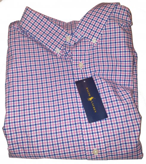 Ralph Lauren TC6D Shirt Pink/Royal - Motleys gekke april solden - 