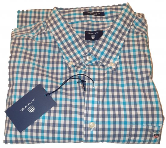 Gant 347620 Shirt Blue - Motleys gekke april solden - 