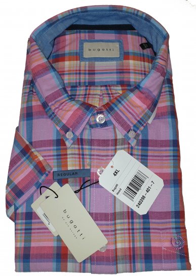 Bugatti 98333 Short Sleeve Shirt - Motleys gekke april solden - 