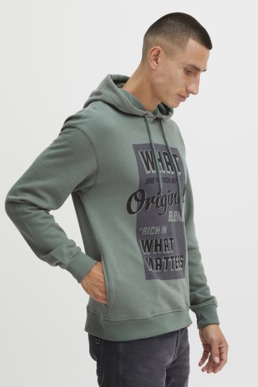 Blend Hoodie 4285 Duck Green - Sweaters & hoodies - Sweaters & Hoodies Grote Maten Heren