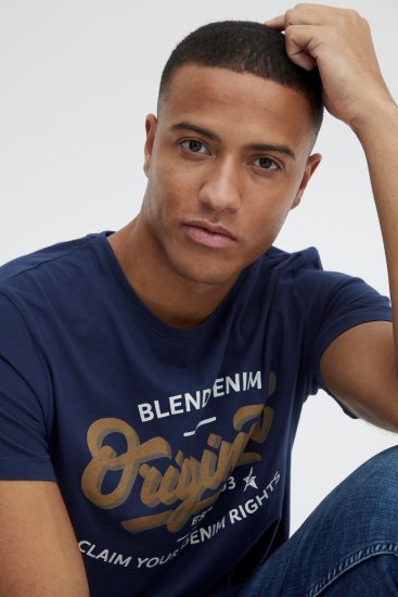 Blend 4568 T-Shirt Dress Blues - T-shirts - Grote Maten T-shirts Heren