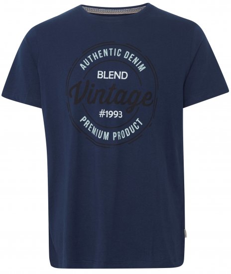 Blend 8411 T-Shirt Dress Blues - T-shirts - Grote Maten T-shirts Heren