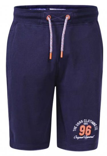 D555 Tompkins 2 Elasticated Waist Shorts Navy - Joggingbroeken & shorts - Joggingbroeken & Shorts Heren Grote Maten