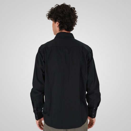 Double Outfitters GS-5126 Overhemd met drukknopen Zwart - Hemden - Overhemden Grote Maten Heren