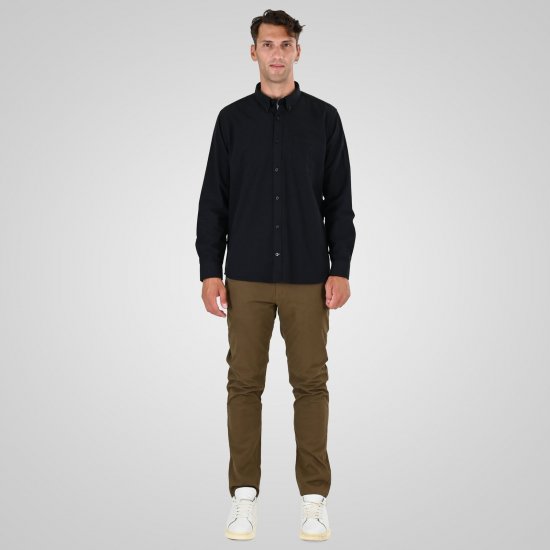 Double Outfitters GS-5225 Oxford overhemd Zwart - Hemden - Overhemden Grote Maten Heren