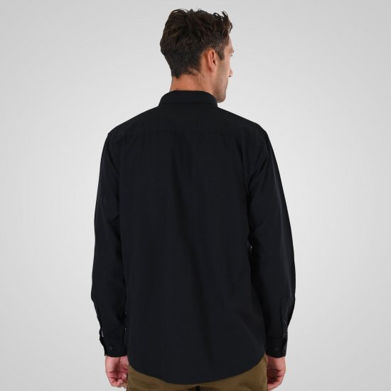 Double Outfitters GS-5225 Oxford overhemd Zwart - Hemden - Overhemden Grote Maten Heren