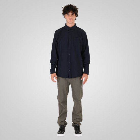 Double Outfitters GS-5225 Oxford overhemd Navyblauw - Hemden - Overhemden Grote Maten Heren
