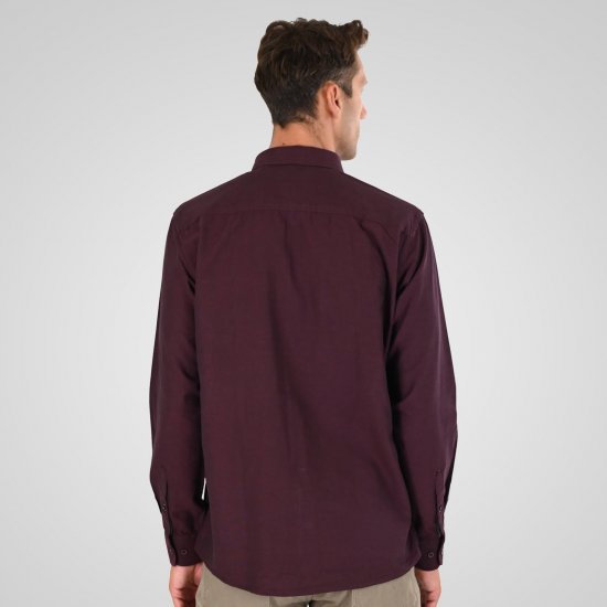 Double Outfitters GS-5225 Oxford overhemd Bordeaux - Hemden - Overhemden Grote Maten Heren