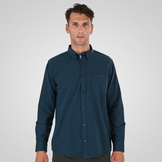 Double Outfitters GS-5225 Oxford overhemd Donkergroen - Hemden - Overhemden Grote Maten Heren