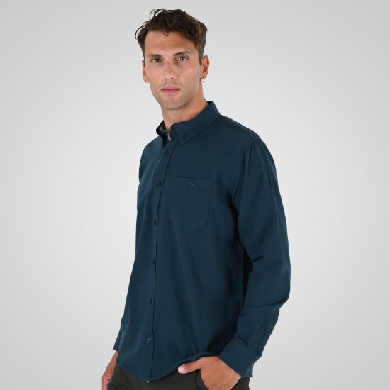 Double Outfitters GS-5225 Oxford overhemd Donkergroen - Hemden - Overhemden Grote Maten Heren