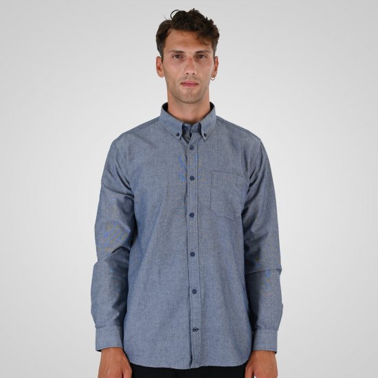 Double Outfitters GS-5225 Oxford overhemd Lichtblauw - Hemden - Overhemden Grote Maten Heren