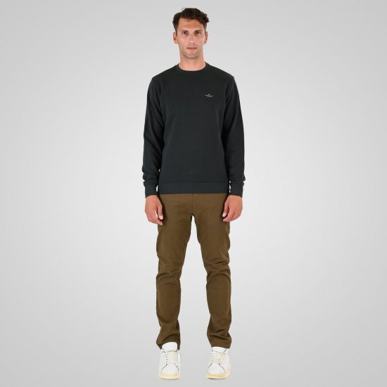Double Outfitters MTOP-1141 Sweater Donkergroen - Sweaters & hoodies - Sweaters & Hoodies Grote Maten Heren