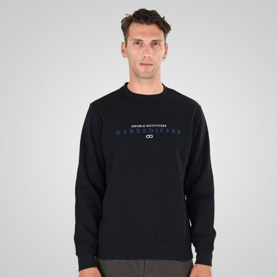 Double Outfitters MTOP-1151 Sweater Zwart - Sweaters & hoodies - Sweaters & Hoodies Grote Maten Heren