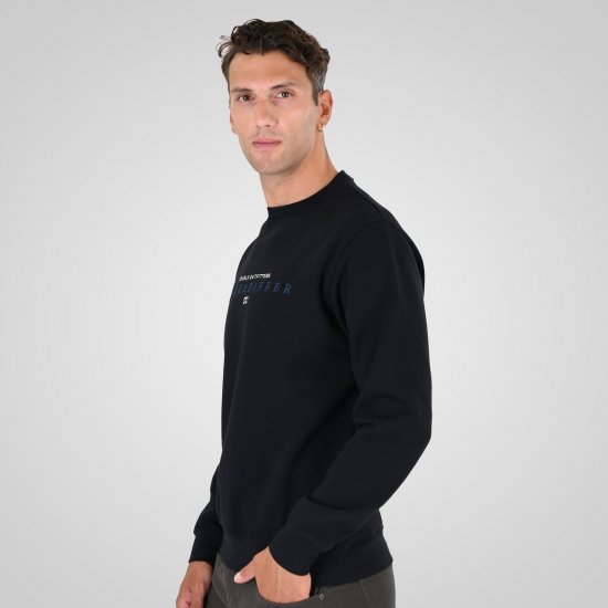 Double Outfitters MTOP-1151 Sweater Zwart - Sweaters & hoodies - Sweaters & Hoodies Grote Maten Heren
