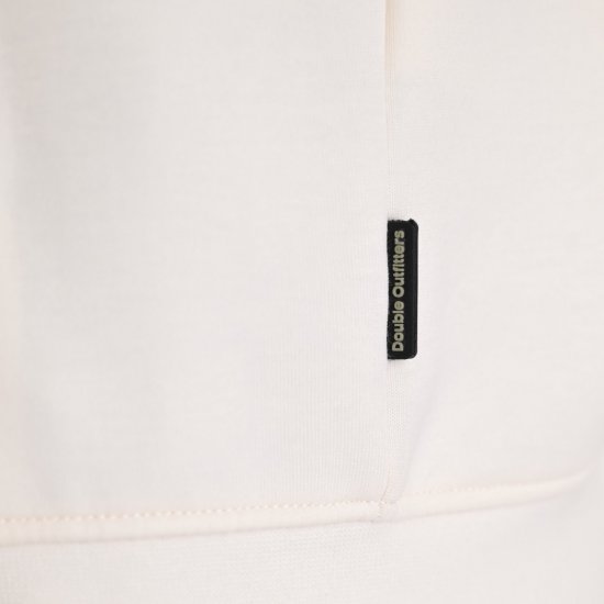 Double Outfitters MTOP-1160 Hoodie met rits Wit - Sweaters & hoodies - Sweaters & Hoodies Grote Maten Heren