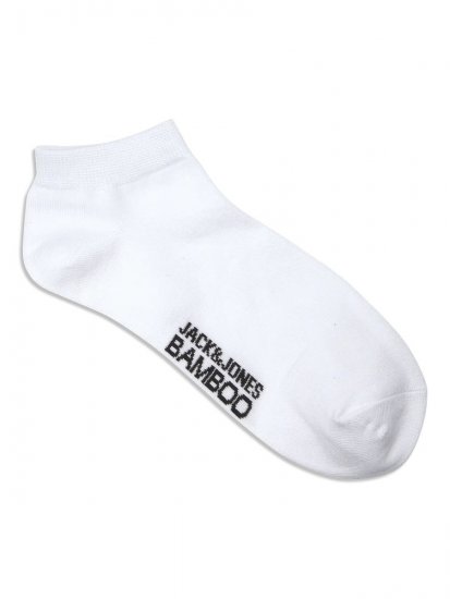 Jack & Jones Basic Bamboe enkelsokken Wit 5-pack - Ondergoed & zwem - Grote Maten Ondergoed Heren