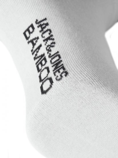 Jack & Jones Basic Bamboe enkelsokken Wit 5-pack - Ondergoed & zwem - Grote Maten Ondergoed Heren