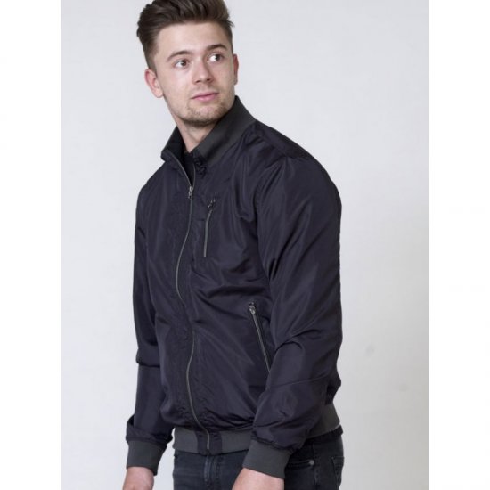 D555 Terron Bomber Jacket Black - Jassen - Grote Maten Herenjassen