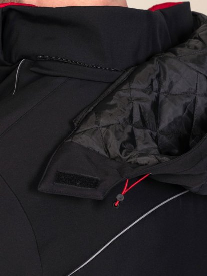 D555 Jamie Soft Shell Detachable Hood Padded Jacket Zwart TALL - TALL jassen - Jassen in TALL-maten