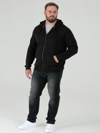 D555 Cantor Hoodie Black - Sweaters & hoodies - Sweaters & Hoodies Grote Maten Heren