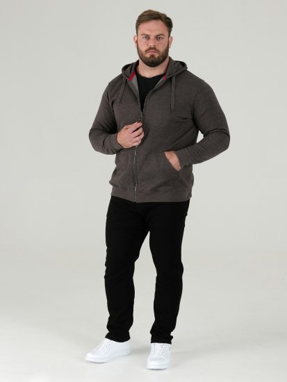 D555 Cantor Hoodie Grey - Sweaters & hoodies - Sweaters & Hoodies Grote Maten Heren