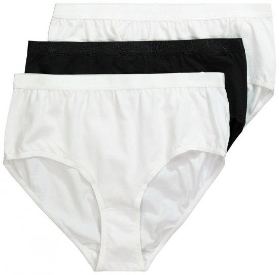 Ulla Popken 309783 Slips 3-pack Wit - Slips - 