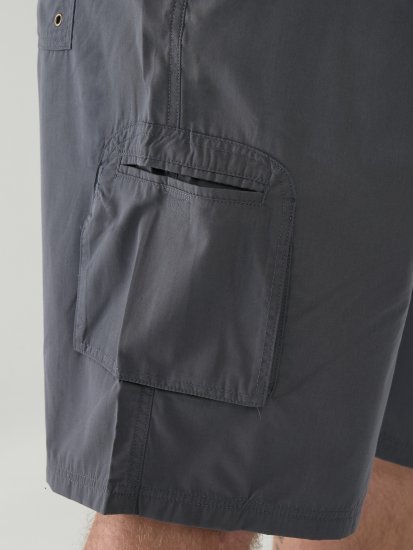 D555 Nick Cargo Shorts met Elastische Taille Grijs - Shorts - Grote Maten Korte Broeken Heren