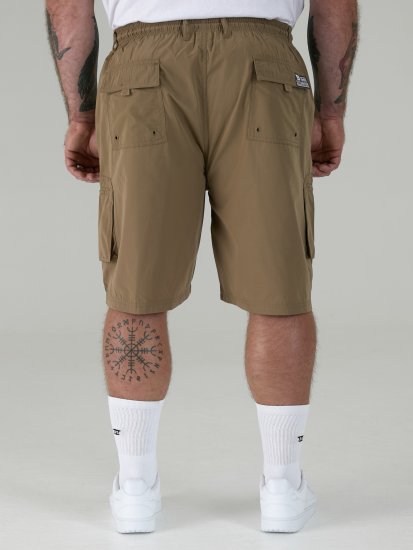 D555 Nick Cargo Shorts met Elastische Taille Beige - Shorts - Grote Maten Korte Broeken Heren
