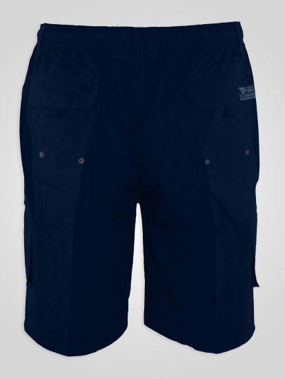 D555 Nick Korte broek met zakken en elastische taille Donkerblauw - Joggingbroeken & shorts - Joggingbroeken & Shorts Heren Grote Maten