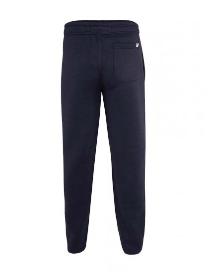 D555 Mayson Embroidered And Applique Open Hem Jogger With Drawcord Navy - Joggingbroeken & shorts - Joggingbroeken & Shorts Heren Grote Maten