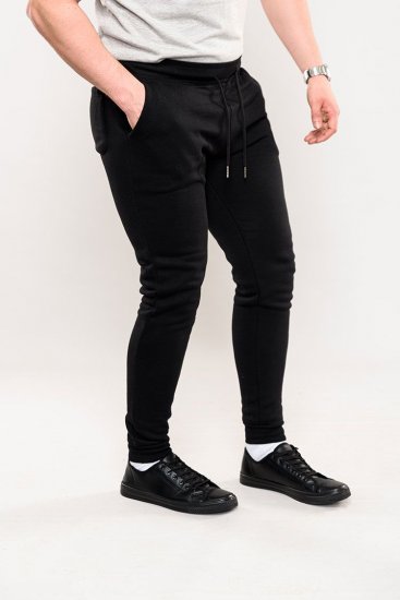 D555 Brandon Sweatpants with Tapered leg Black - Joggingbroeken & shorts - Joggingbroeken & Shorts Heren Grote Maten