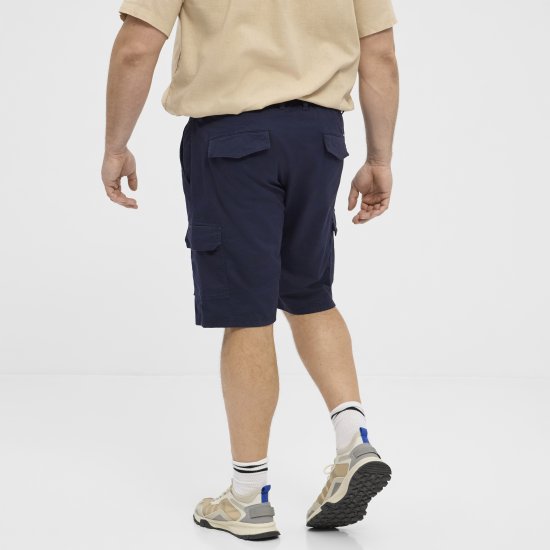 North Latitude 51133 cargo shorts marineblauw - Shorts - Grote Maten Korte Broeken Heren