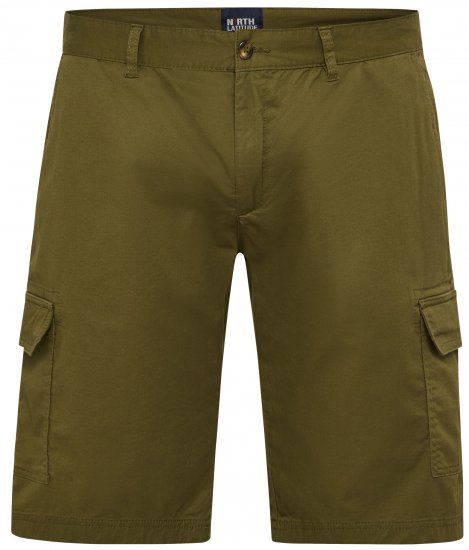 North Latitude 51133 cargo shorts legergroen - Shorts - Grote Maten Korte Broeken Heren