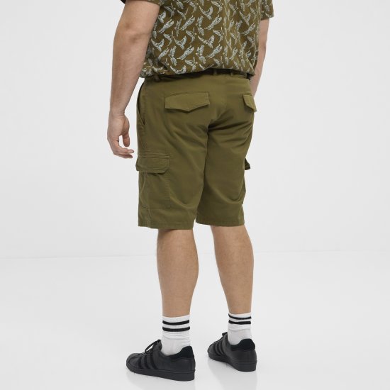 North Latitude 51133 cargo shorts legergroen - Shorts - Grote Maten Korte Broeken Heren