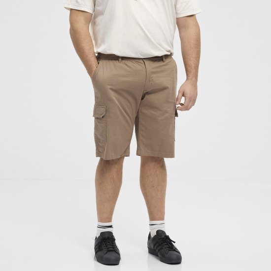 North Latitude 51133 cargo shorts donkerzand - Shorts - Grote Maten Korte Broeken Heren