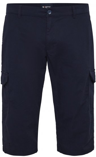 North Latitude 51136 capri shorts marineblauw - Shorts - Grote Maten Korte Broeken Heren
