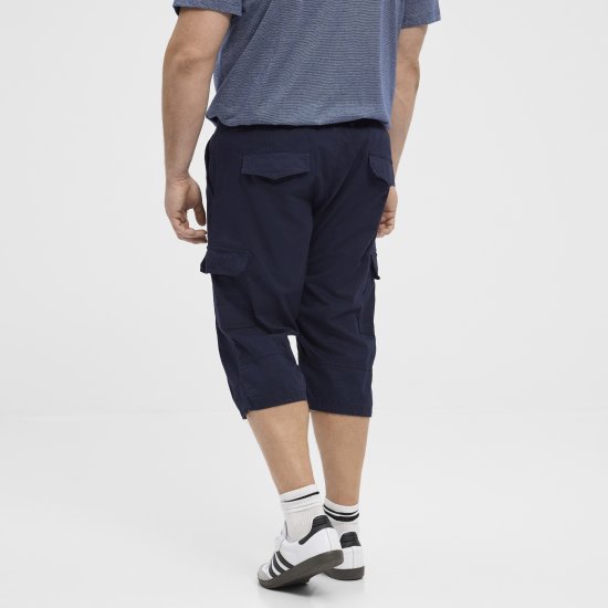 North Latitude 51136 capri shorts marineblauw - Shorts - Grote Maten Korte Broeken Heren