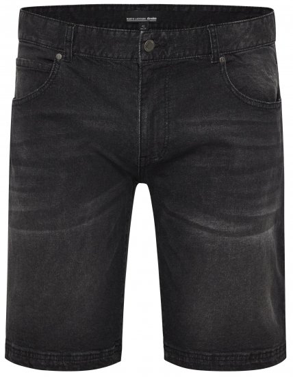 North Latitude 51336 denim shorts zwart - Shorts - Grote Maten Korte Broeken Heren