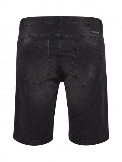North Latitude 51336 denim shorts zwart - Shorts - Grote Maten Korte Broeken Heren