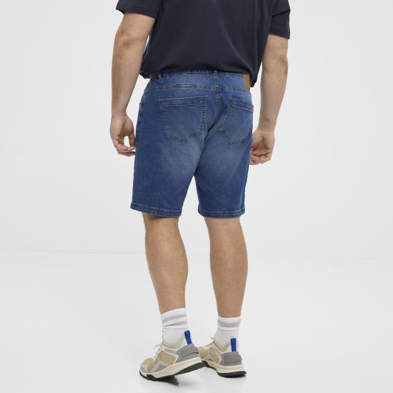 North Latitude 51336 denim shorts blauw - Shorts - Grote Maten Korte Broeken Heren