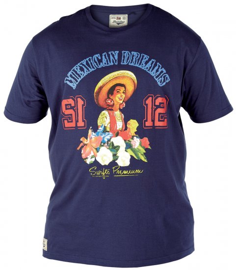 Duke Delmar Tee + Shirt - Hemden - Overhemden Grote Maten Heren
