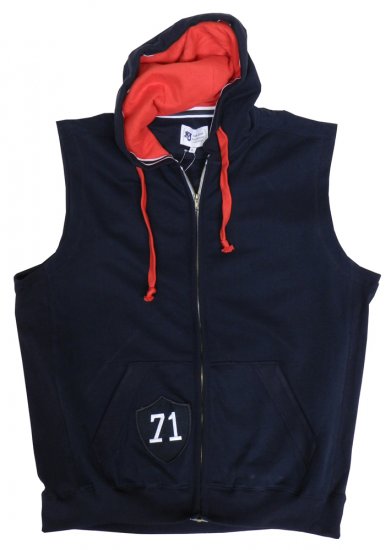Kam Jeans 71 Sleeveless Hood - Sweaters & hoodies - Sweaters & Hoodies Grote Maten Heren