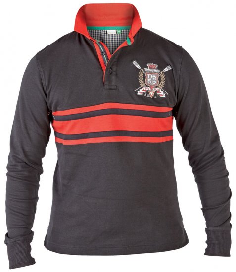 D555 Spencer Black - Polo shirts - Grote Maten Poloshirts Heren