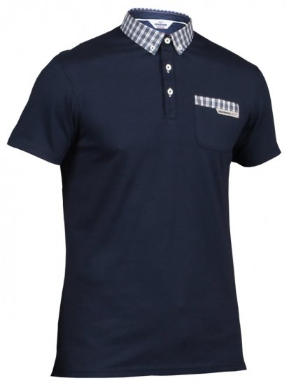 Mish Mash Scottie Navy - Polo shirts - Grote Maten Poloshirts Heren