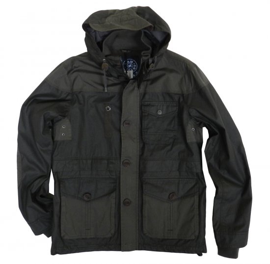Kam Jeans Hood Coat Olive - Sweaters & hoodies - Sweaters & Hoodies Grote Maten Heren