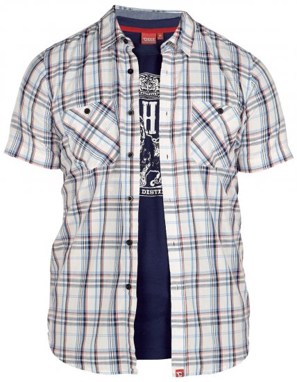 D555 Avant Tee + Shirt - Hemden - Overhemden Grote Maten Heren